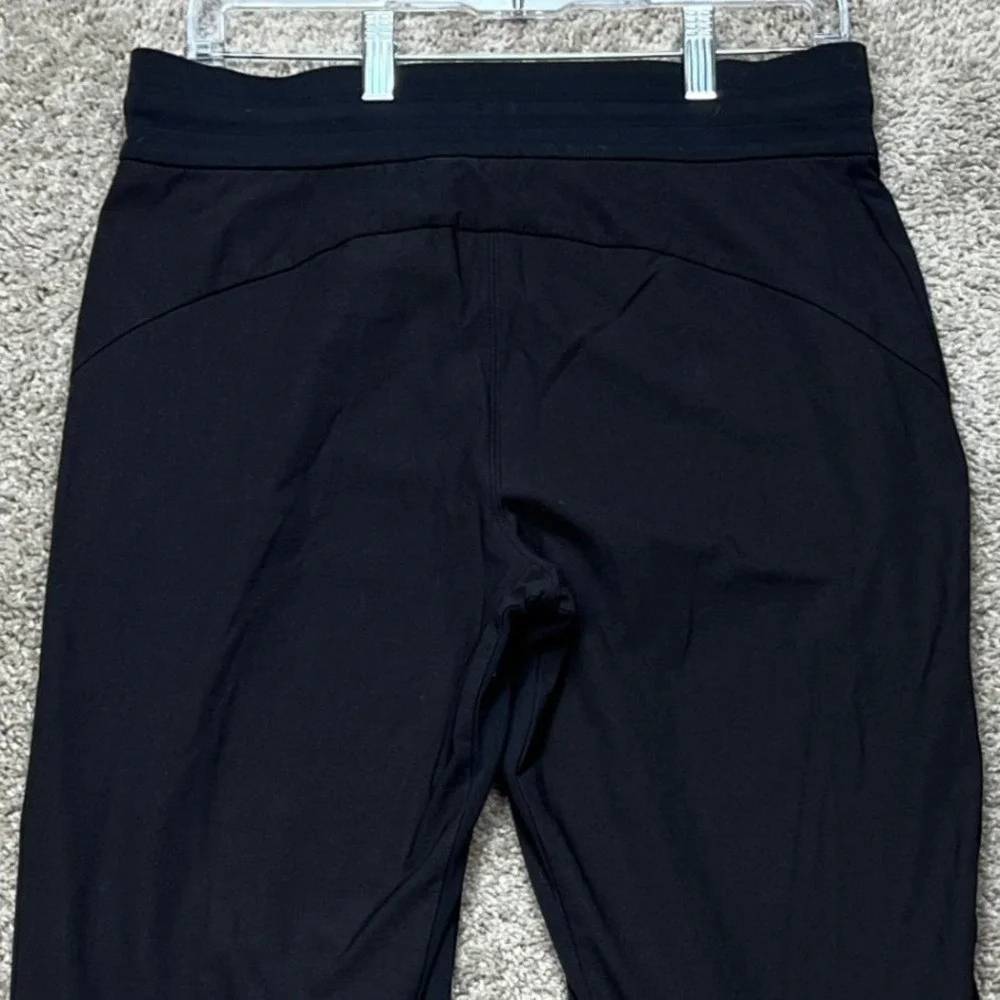 Athleta‎ Jogger Pants Women 8 31x31 Black Zipper Pocket Drawstring Tapered Leg